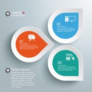 Infographic Three Colored Drops