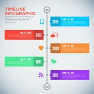 Modern timeline design template Infographic Vector design