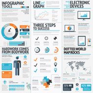 Vector drawing of business infographic elements N2