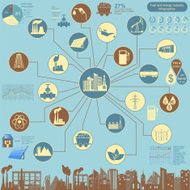 Fuel and energy industry infographic set elements N3