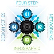 Four step infographic N3