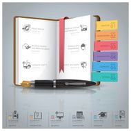 Education And Graduation Infographic With Book Icon Diagram N2