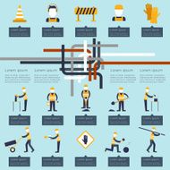 Road worker infographic