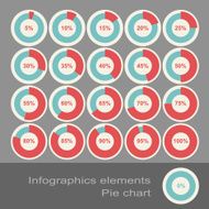 Circle Diagram Pie Infographic Elements