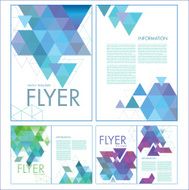 Vector flyer design set