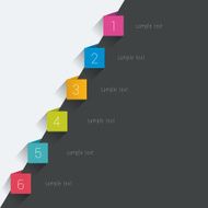 Timeline Step by step template Infographic