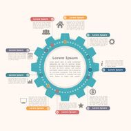 Circle Infographics with Gear