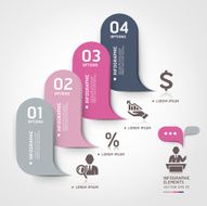Modern business bubble speech template style