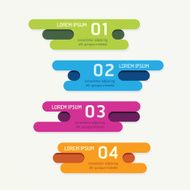 vector progress banners with ribbon colorful tags