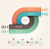 Abstract Infographics banner