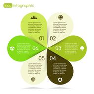 Modern vector info graphic for eco project N2