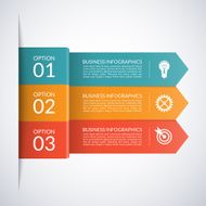 Vector arrow business infographic template