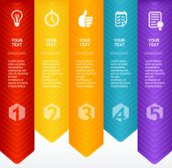 Vector Timeline Infographic Colorful Template