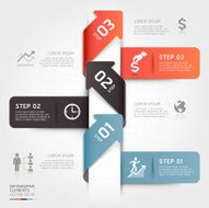 Modern Infographics business arrow diagram template N2