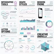 Purple infographics Business vector elements bars and graphs