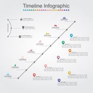 Timeline Infographic template with icons Vector N4