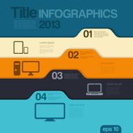 Infographics design template Vector