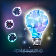 creative infographics template with bulb N7