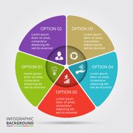 Vector circle element for infographic N9