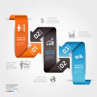 Modern business arrow infographics template