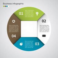 Modern vector info graphic for business project N21