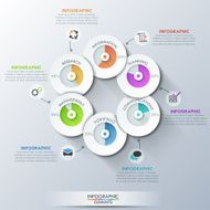 Modern infographics options banner N235