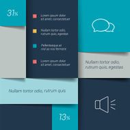 Blue schedule tab banner Minimalistic vector design infographic N2