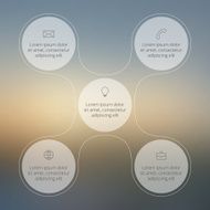 Circle line infographic