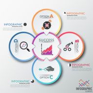 Modern infographics options banner N236