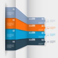 Abstract paper infografics N11