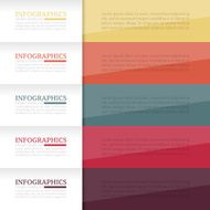 Infographics design template Business concept with 5 options