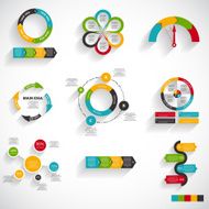 Collection of Infographic Templates for Business Vector Illustra N21