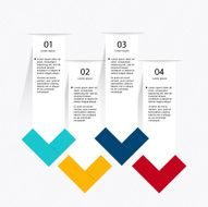 Vector colorful info graphics for your business presentations N36