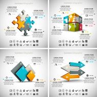 4 in 1 Business Infographics N6