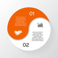 Vector circle business infographic diagram presentation