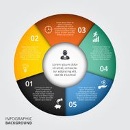 Vector circle element for infographic N10