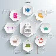 Hotel paper infographics