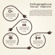 Infographic design template with elements and icons Vector N6