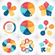 Collection of Infographic Templates for Business Vector Illustration N5