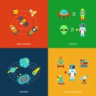 Space icons infographics N2