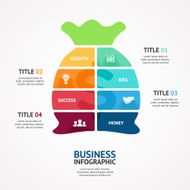 Money bag Infographic diagram presentation