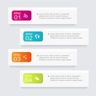 Vector colorful info graphics for your business presentations N39