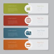 Infographic Design number banners template graphic or website layout N6