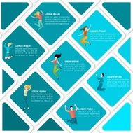 Jumping People Infographic