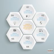 6 White Hexagons Cylce