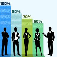 Business people infogrpahics