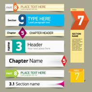 Modern infographics options banners