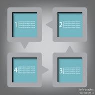 Blue Infographic Template Banner EPS 10