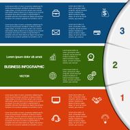 infographic template with text areas on three positions
