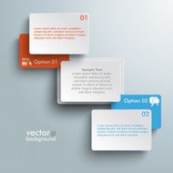 Connected Rectangles Two Options Infographic